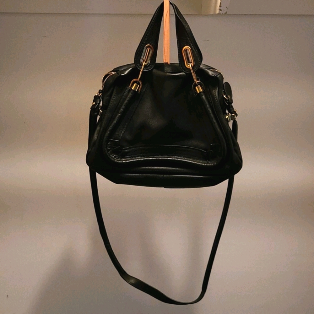 Chloe Black Leather Medium Bag